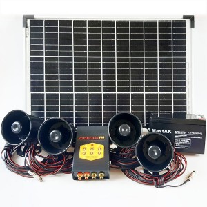 Біоакустичний відлякувач птахів Коршун-16 Solar на сонячній батареї з акумулятором