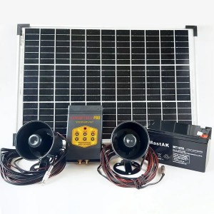Біоакустичний відлякувач птахів Коршун-8 Solar з сонячною панеллю і акумулятором