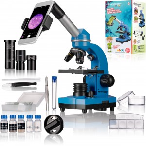 Микроскоп Bresser Junior Biolux SEL 40x-1600x Blue с адаптером для смартфона (8855600WXH000)