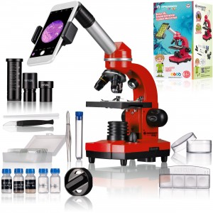 Микроскоп Bresser Junior Biolux SEL 40x-1600x Red с адаптером для смартфона (8855600E8G000)