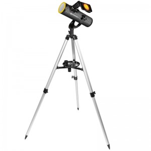 Телескоп Bresser Solarix 76/350 AZ Carbon з сонячним фільтром і адаптером для смартфона (4676359)