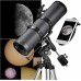 Телескоп Bresser Pollux 150/1400 EQ3 Carbon с солнечным фильтром и адаптером для смартфона (4690900)